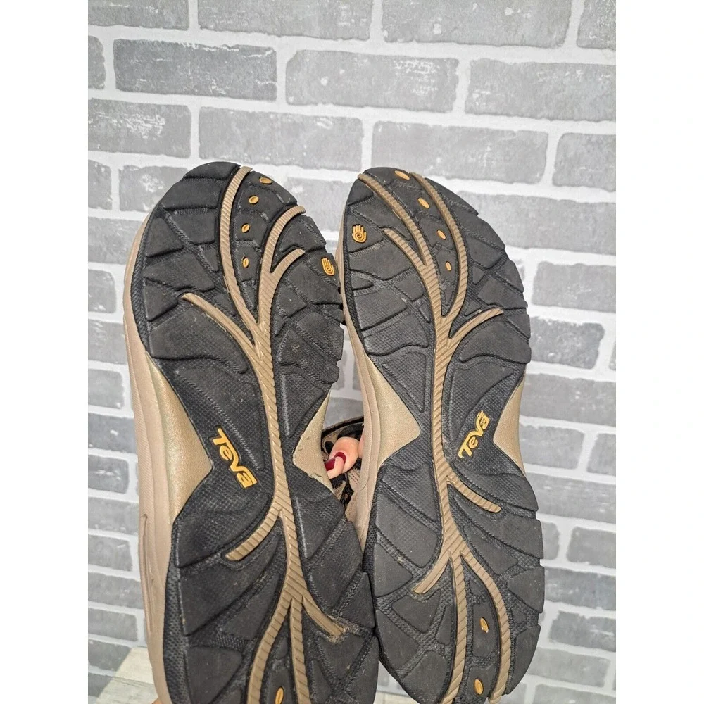 Teva 6571 Hurricane Brown Leather Strappy Hiking Outdoor Casual Sandals Men's 13